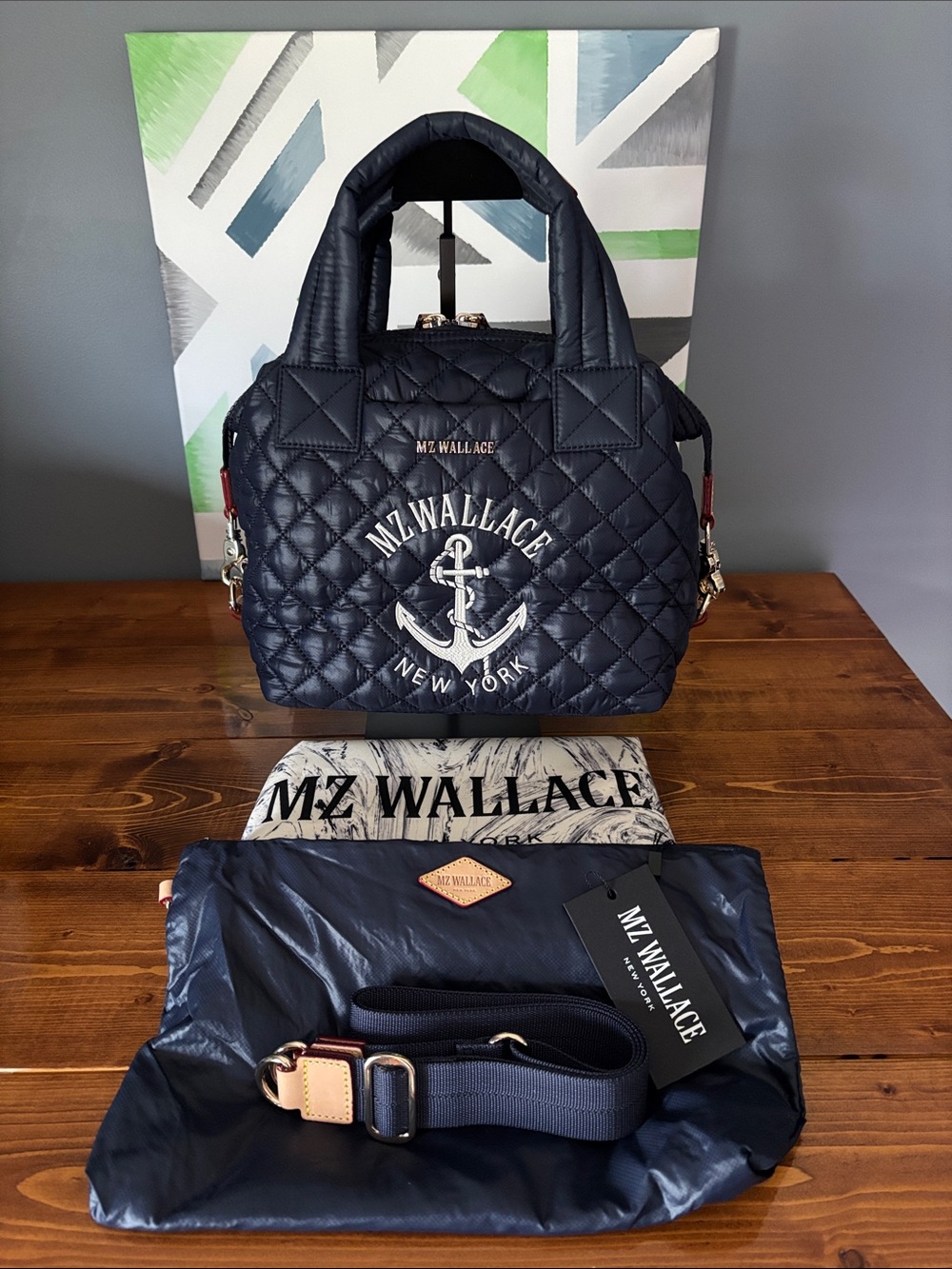 NWT MZ Wallace Small Sutton Deluxe in Anchor